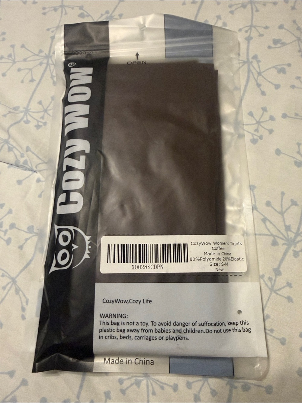 Women's Coffee Brown Tights - Soft Stretch Hosiery